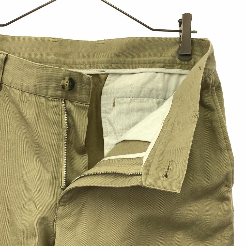 古着 LACOSTE ラコステ ロゴワッペン コットン チノパンツ 79 ベージュ メンズ 【中古】