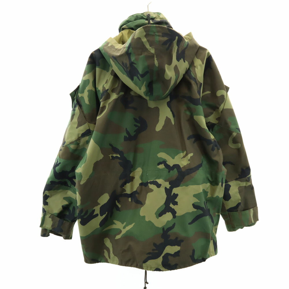 古着 US ARMY アメリカ軍 90s GEN後期 GORE-TEX ウッドランドカモ ECWCS オールド マウンテンパーカー S カーキ ミリタリー メンズ 【中古】