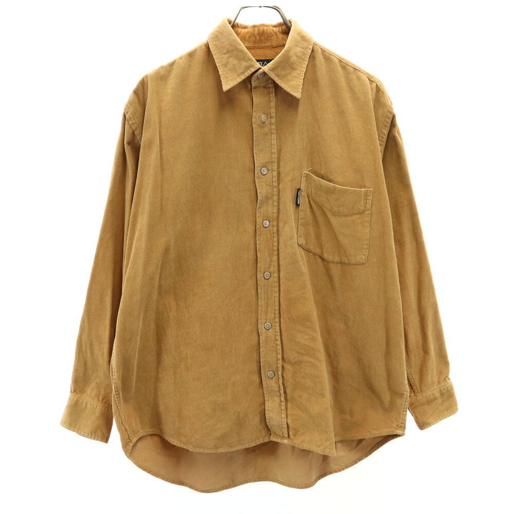 古着 FIRSTDOWN ファーストダウン 長袖 コーデュロイシャツ M キャメル メンズ 【中古】