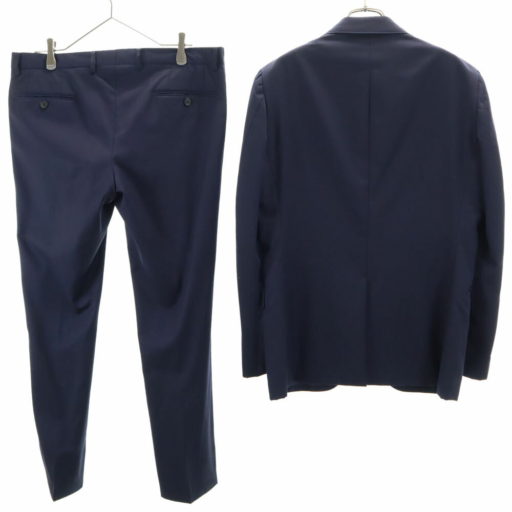古着 martinique マルティニーク 日本製 PERENNIAL SUPER 110’S スーツ 上下 セットアップ 3 ネイビー メンズ 【中古】