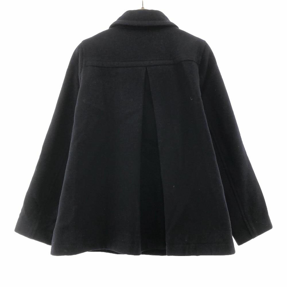 古着 FRED PERRY フレッドペリー ウールコート 8 ネイビー 裏ペイズリー レディース 【中古】