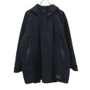 古着 KiU キウ ハーフジップ レインコート フリーサイズ ブラック プルオーバー レディース 【中古】