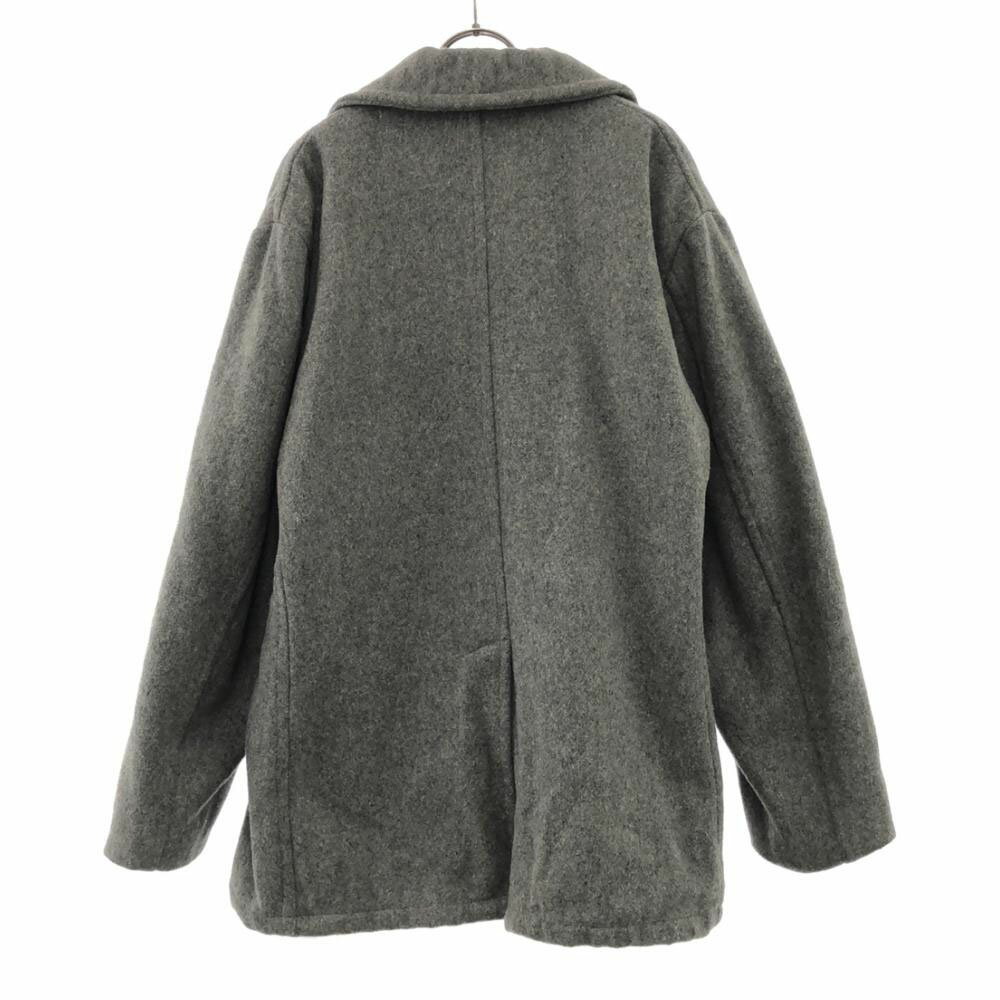 古着 ヴィンテージ VINTAGE 80s USA製 ピーコート L グレー 裏地付き メンズ 【中古】 【PD】