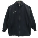 古着 NIKE ナイキ 90s 00s 日本製 オールド 白タグ トレーニング 長袖 ジャージジャケット S(8) ブラック系 キッズ 【中古】 【PD】