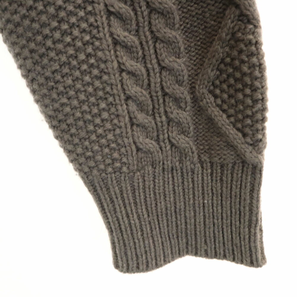 古着 a day in the life アデイインザライフ ウールブレンド 長袖 Vネック セーター チャコールグレー ニット レディース 【中古】 【PD】