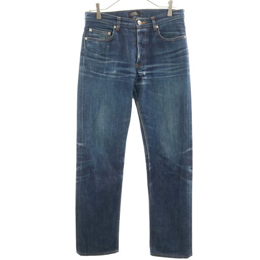 古着 A.P.C. アーペーセー ボタンフライ ストレートデニムパンツ w29 ジーパン メンズ 【中古】 古着 A.P.C. アーペーセー ボタンフライ ストレートデニムパンツ w29 ジーパン メンズ 【中古】