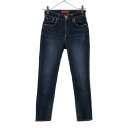 古着 RED CARD レッドカード 日本製 アンクルスリム テーパードデニムパンツ 22 ブルー系 スキニー レディース 【中古】