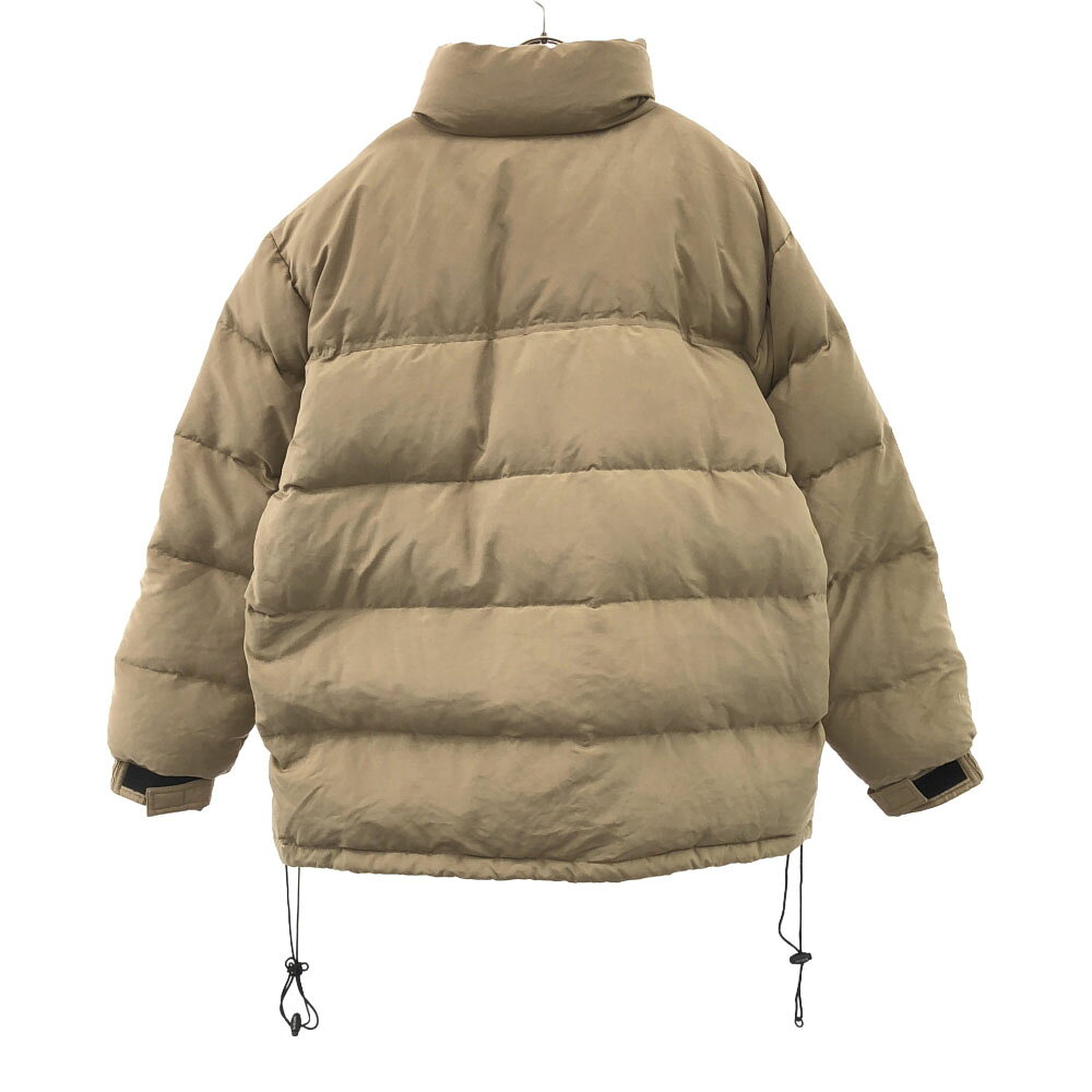 古着 bitch ビッチ ロゴ刺繍 ダウンジャケット L ベージュ メンズ 【中古】