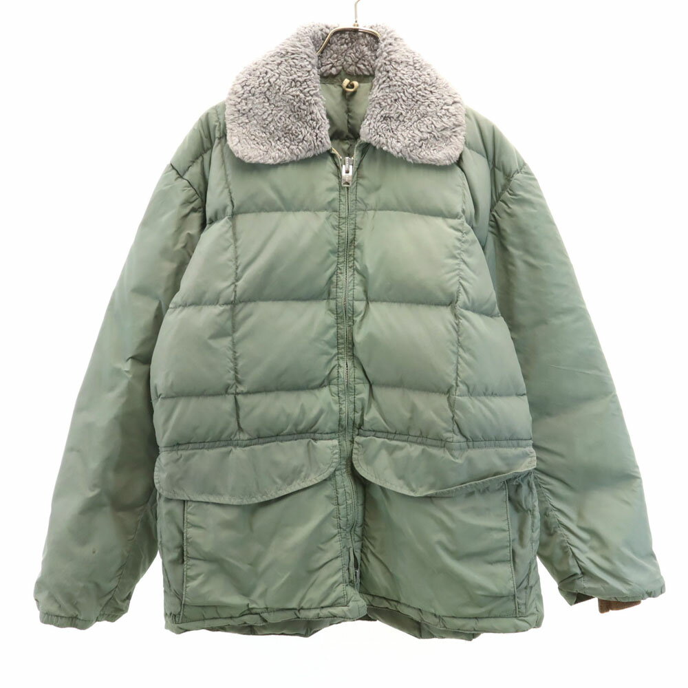 Rakuten - 古着 COMFY OUTDOOR GARMENT コンフィアウトドアガーメント 60s 70s ヴィンテージ デカタロン 襟ボア ダウンジャケット ML グリーン メンズ 【中古】