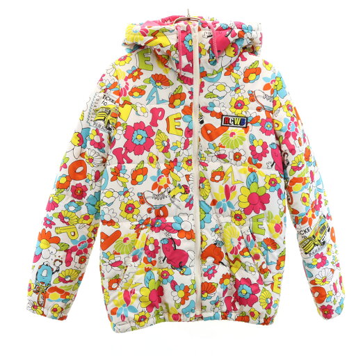 古着 Rodeo Crowns ロデオクラウンズ 総柄 中綿ジャケット S ホワイト レディース 【中古】 古着 Rodeo Crowns ロデオクラウンズ 総柄 中綿ジャケット S ホワイト レディース 【中古】