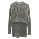 古着 Stella McCartney ステラマッカートニー イタリア製 長袖 レイヤード セーター 36 グレー ニット レディース 【中古】(4)