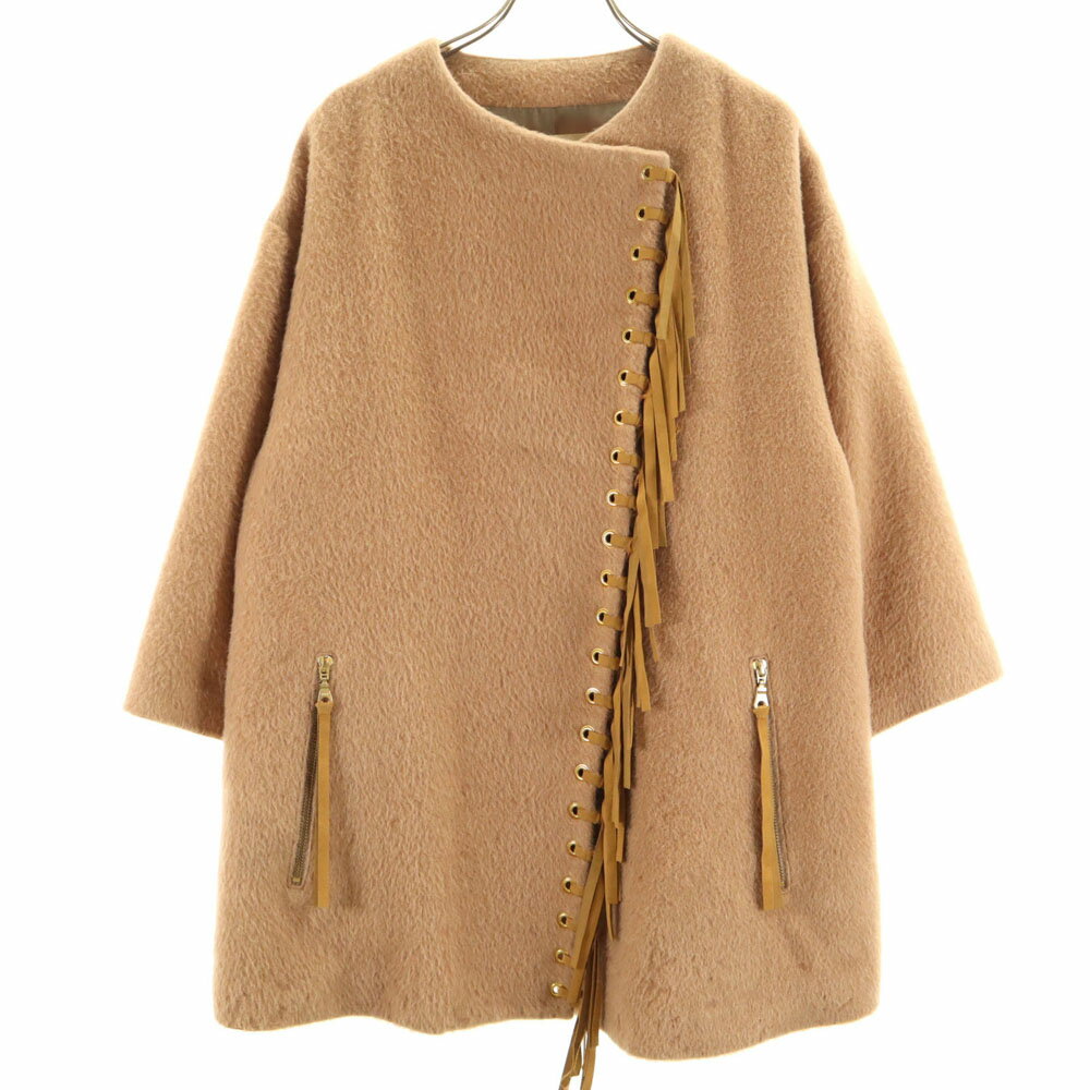 完売品　FRAY I.D ボアポンチョ　キャメル　サイズ0 完売品 FRAY I.D ボアポンチョ キャメル サイズ0 【公式通販】