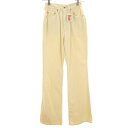 古着 Levi's リーバイス 90s 未使用 シルバータブ オールド デッドストック フレアパンツ W27 アイボリー レディース 【中古】(4)