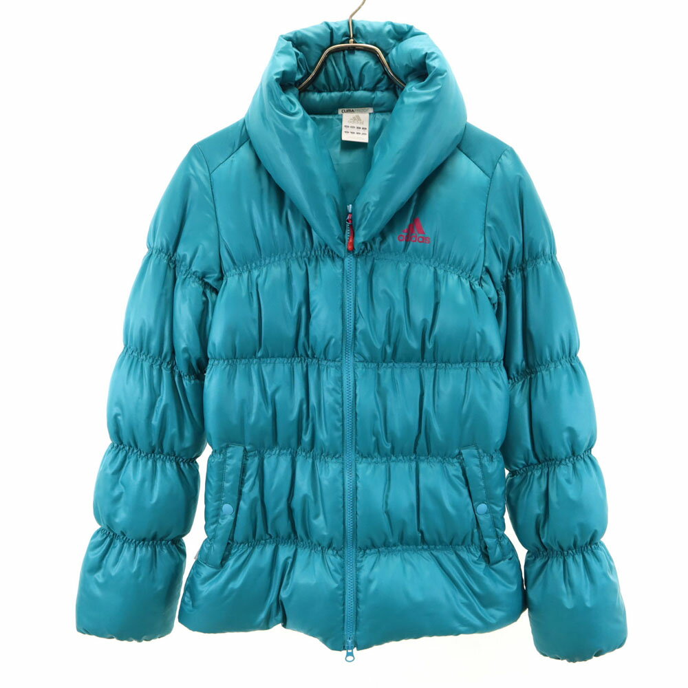 古着 adidas アディダス ダウンジャケット M ブルー レディース 【中古】 【PD】