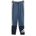 古着 アディダス adidas トレーニング スウェットパンツ M ネイビー系 3ライン メンズ 【中古】