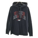 古着 UNDER ARMOUR アンダーアーマー 長袖 スウェットパーカー M ブラック メンズ 【中古】