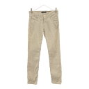 古着 RED CARD レッドカード 日本製 リネンブレンド スキニーパンツ w22 ホワイト レディース 【中古】