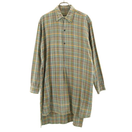 古着 VINTAGE ヴィンテージ 60s グランパ チェック柄 長袖 シャツワンピース 水色 他 レディース 【中古】 【PD】 古着 VINTAGE ヴィンテージ 60s グランパ チェック柄 長袖 シャツワンピース 水色 他 レディース 【中古】 【PD】