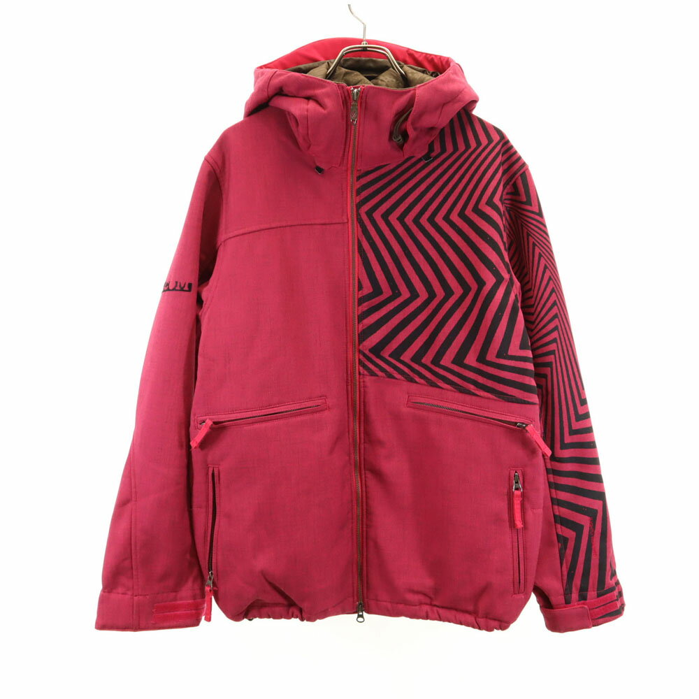 ボルコム スノーボード ジャケット S ピンク VOLCOM ウィンタースポーツ CRESCENT JACKET メンズ 【中古】
