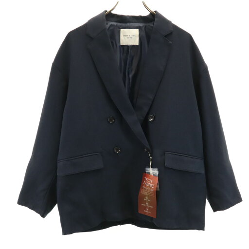 古着 未使用 FREAK'S STORE フリークスストア ジャケット S ネイビー タグ付き レディース 【中古】 古着 未使用 FREAK'S STORE フリークスストア ジャケット S ネイビー タグ付き レディース 【中古】