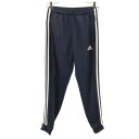 古着 adidas アディダス ロングジャージパンツ S ネイビー レディース 【中古】 【PD】