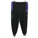 古着 adidas アディダス 80s デサント製 ヴィンテージ ロングジャージパンツ O ブラック メンズ 【中古】 【PD】