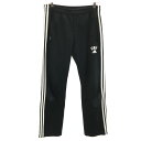 古着 アディダス adidas ロングジャージパンツ S ブラック メンズ 【中古】