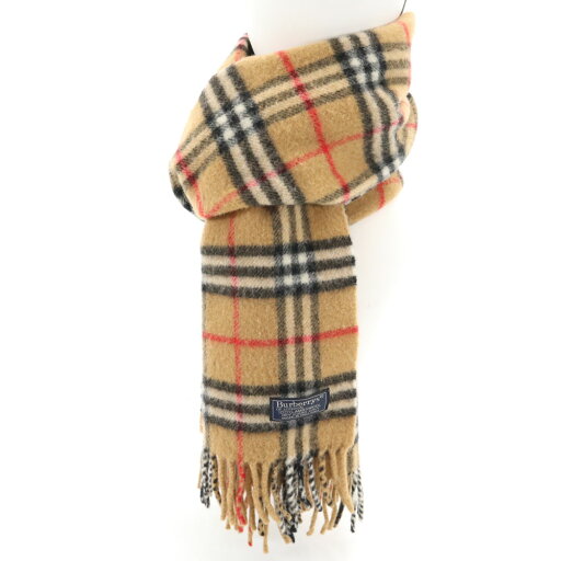 古着 バーバリーズ Burberrys 英国製 ノバチェック柄 マフラー ベージュ ユニセックス メンズ 【中古】 古着 バーバリーズ Burberrys 英国製 ノバチェック柄 マフラー ベージュ ユニセックス メンズ 【中古】
