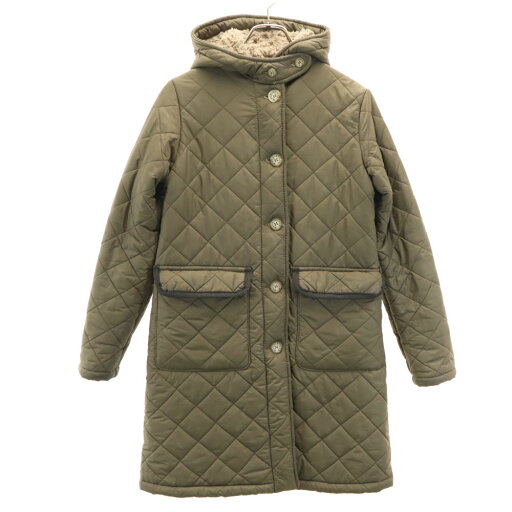 古着 MACKINTOSH SCOTLAND マッキントッシュスコットランド USA製 キルティングコート 36 カーキ 裏ボア レディース 【中古】 古着 MACKINTOSH SCOTLAND マッキントッシュスコットランド USA製 キルティングコート 36 カーキ 裏ボア レディース 【中古】
