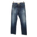 古着 Guess ゲス 日本製 ストレートデニムパンツ W30 インディゴブルー ジーンズ メンズ 【中古】(4)