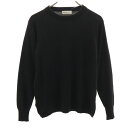 古着 Antonio Lanza カシミヤ100% 長袖 セーター F ブラック ニット レディース 【中古】 【PD】