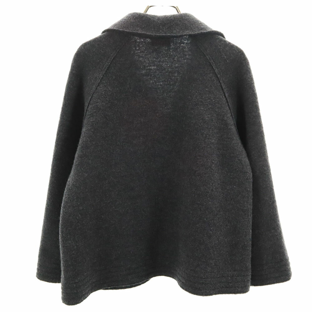 古着 U by ungaro ユーバイウンガロ 日本製 圧縮ウール ジャケット L チャコールグレー レディース 【中古】 【PD】