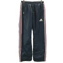 古着 アディダス adidas トレーニング ウインドパンツ S ネイビー 裏トリコット 3ライン レディース 【中古】