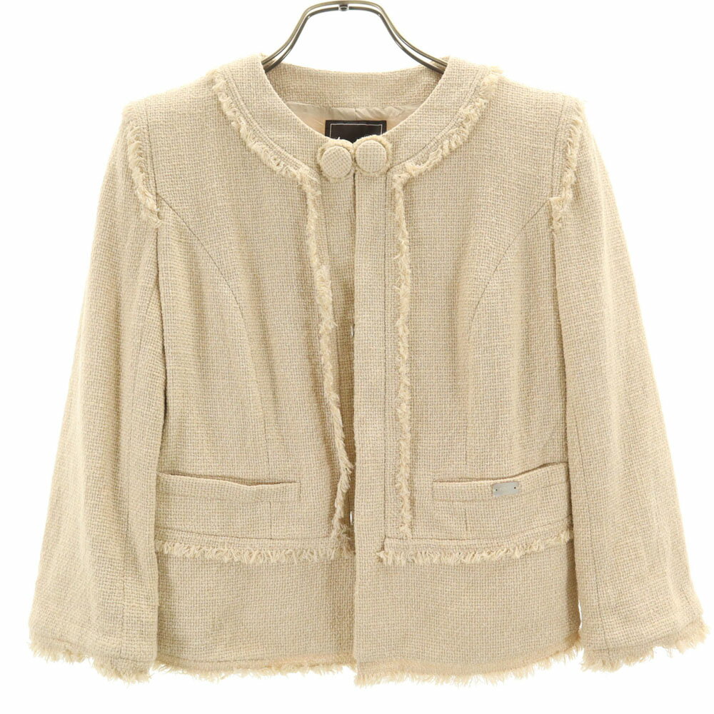 フォクシー ブティ　ファー付きベージュジャケット フォクシー ブティ ファー付きベージュジャケット ジャケット