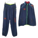 古着 umbro アンブロ トレーニング トラックジャケット 上下 セットアップ M/L ネイビー メンズ 【中古】 【PD】