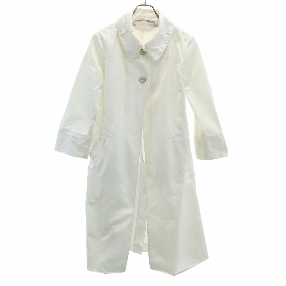 古着 SCHUMACHER シューマッハ ロングコート L 白 レディース 【中古】 【PD】