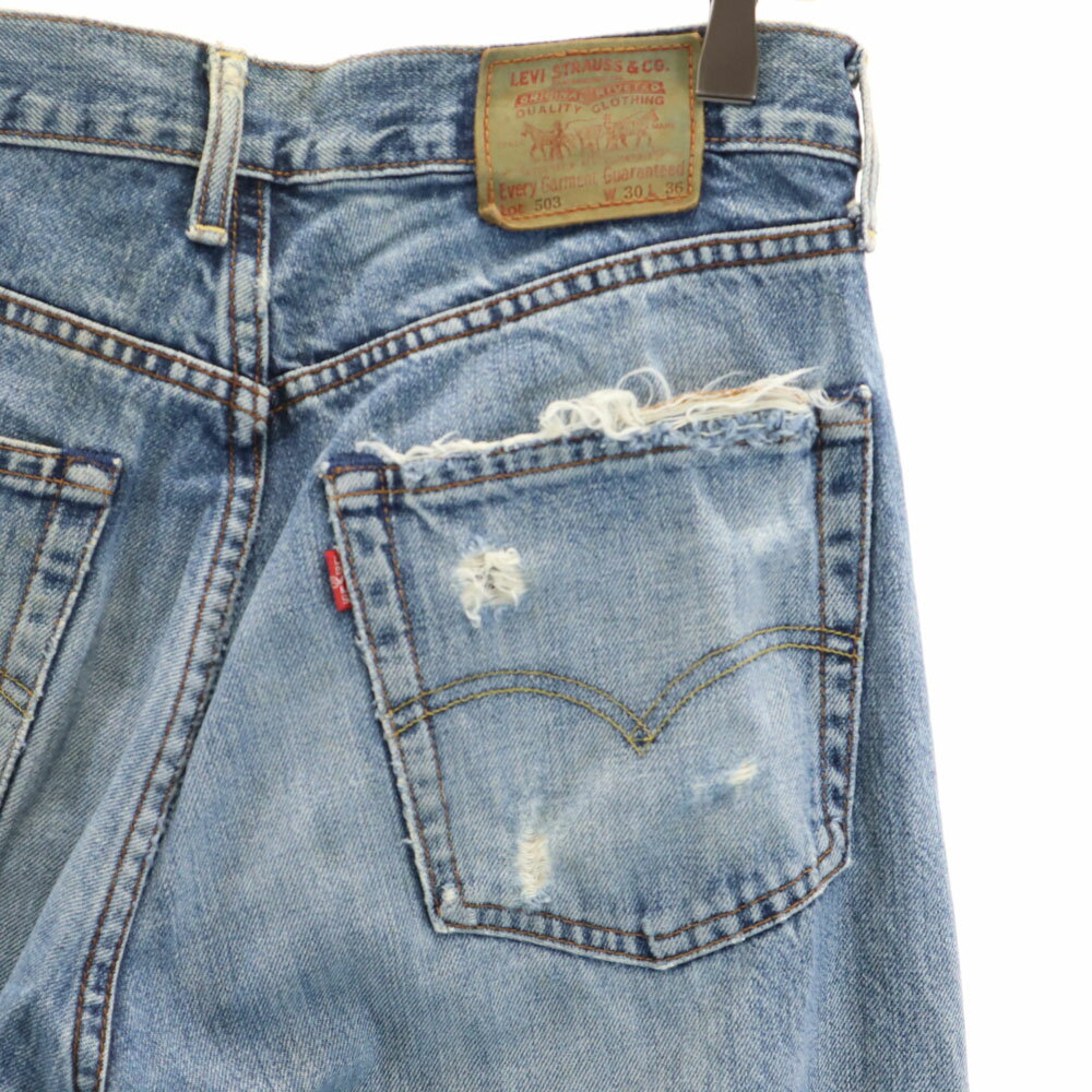 古着 Levi's リーバイス 90s 日本製 503 オールド ストレートデニムパンツ w30 ジーンズ メンズ 【中古】 【PD】