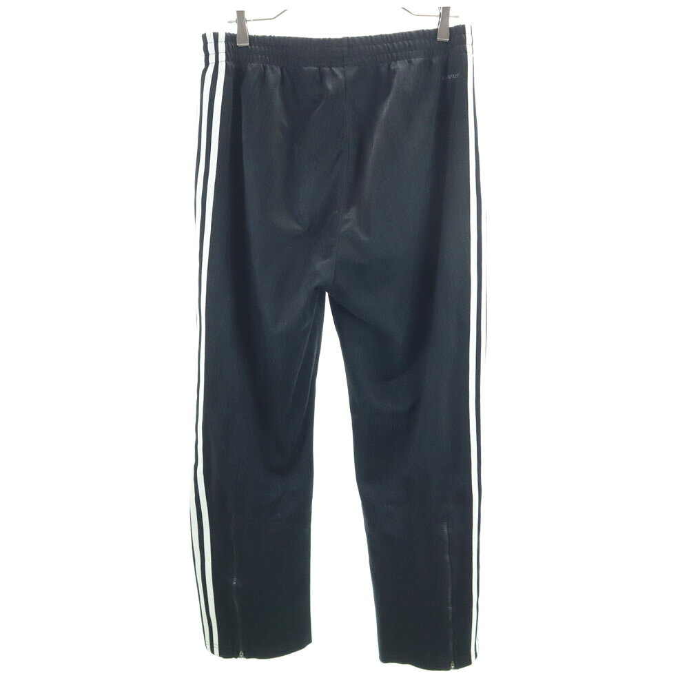 古着 adidas アディダス ストライプ柄 ロングジャージパンツ XO 黒 3ライン メンズ...