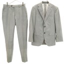 古着 UNITED ARROWS ユナイテッドアローズ ストライプ柄 スーツ 上下 セットアップ 42 グレー メンズ 【中古】 【PD】(4)