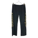 古着 アディダス adidas NEO LABEL ロゴプリント トレーニング ロングジャージパンツ M ブラック ウエストゴム メンズ 【中古】