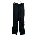 古着 NIKE ナイキ 90s 黒タグ トレーニング ウインドパンツ M ブラック ウエストゴム 裾ジップ ウェービングベルト メンズ 【中古】 【PD】