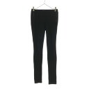 古着 theory セオリー 日本製 ストレッチパンツ 0 ブラック ウエストゴム レディース 【中古】 【PD】