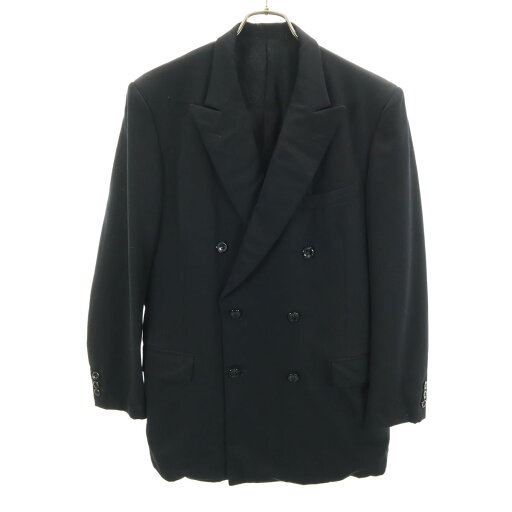 古着 LEOD'OR MITSUKOSHI ウール100% テーラードジャケット 黒 メンズ 【中古】 【PD】 古着 LEOD'OR MITSUKOSHI ウール100% テーラードジャケット 黒 メンズ 【中古】 【PD】