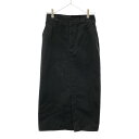 古着 Dickies ディッキーズ ロゴワッペン ミモレ丈 タイトスカート 38 ブラック レディース 【中古】 【PD】(4)