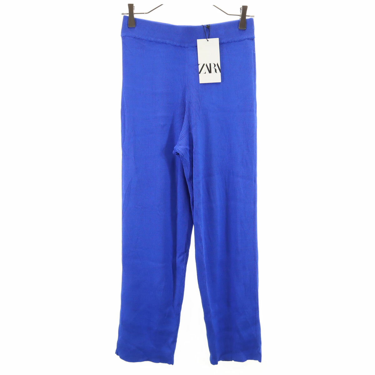 古着 未使用 ZARA ザラ イージーパンツ S ブルー タグ付き ハイウエスト レディース 【中古】 【PD】