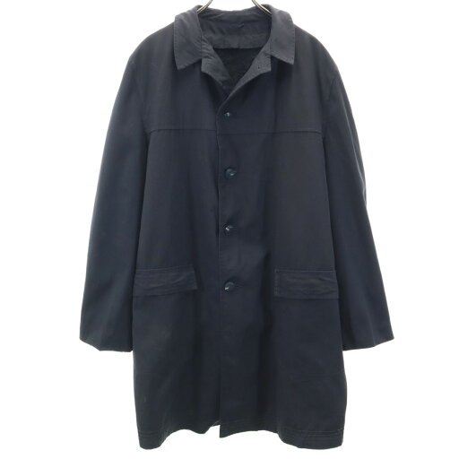 古着 OLD オールド 80s 90s ライナー付 ステンカラーコート 黒 2WAY メンズ 【中古】 古着 OLD オールド 80s 90s ライナー付 ステンカラーコート 黒 2WAY メンズ 【中古】