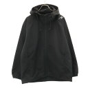 古着 MONOCROM モノクローム 長袖 ジップパーカー XL ブラック メンズ 【中古】 【PD】
