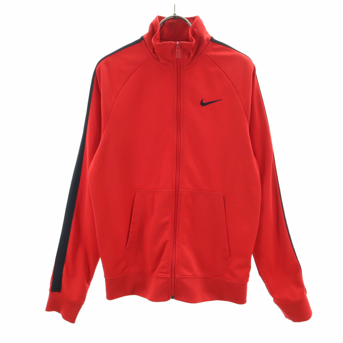 古着 NIKE ナイキ トラックジャケット S レッド ジャージ メンズ 【中古】 【PD】