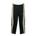 古着 ナイキ NIKE ロングジャージパンツ M ブラック ウエストゴム トレーニング メンズ 【中古】