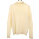 古着 UNIQLO ユニクロ カシミヤ100% 長袖 タートルネック セーター M アイボリー ニット レディース 【中古】 【PD】